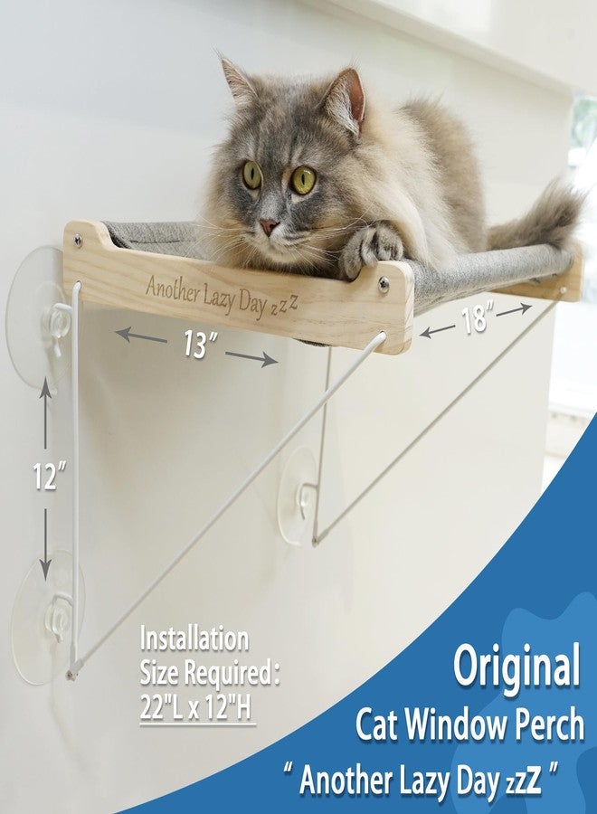 PETKARAY Cat Window Perch, Foldable Cat Hammock for Window, Stable Window Shelves for Indoor Cats, Set Includes 2 Pack of Window Stairs - Image 2